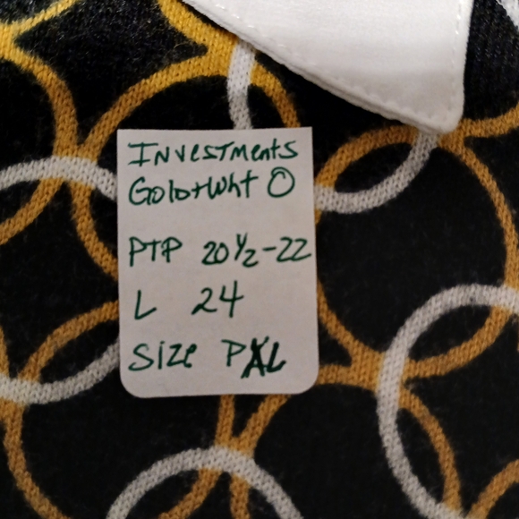 INVESTMENTS PETITES SWEATER WITH COLLAR - Picture 9 of 9